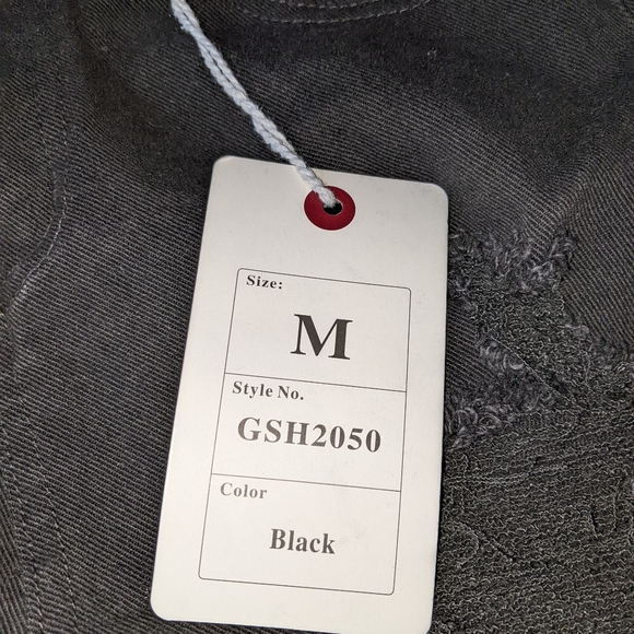 Great smokey Los Angeles distressed black denim shorts - Picture 2 of 14